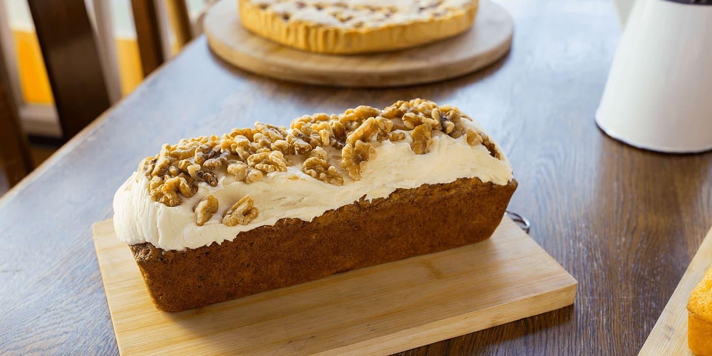 Freshly baked café cake at Dark Horse Café
